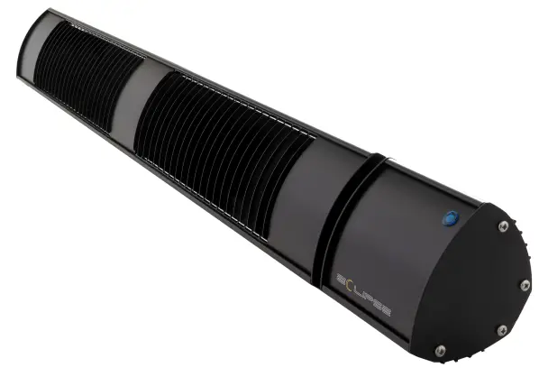 Space Ray Eclipse Electric Zero Glow Ceramic Infrared Heater-