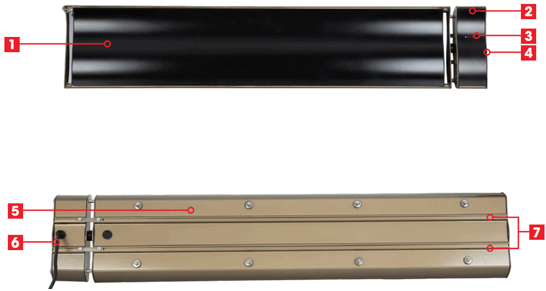 PRINETTI IA4547 1800W Infrared Outdoor Radiant Heater - fig