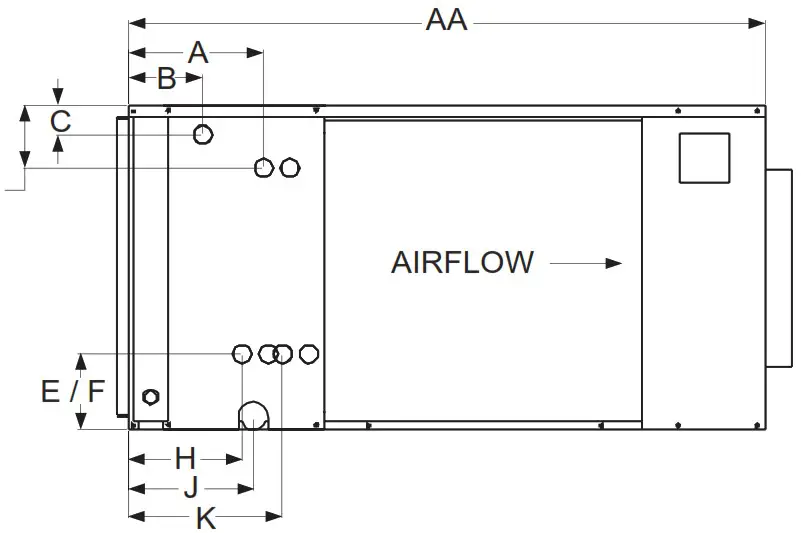 first Co SHW SERIES Hydronic 2 20 Tons Horizontal Chilled Water - Figure 9