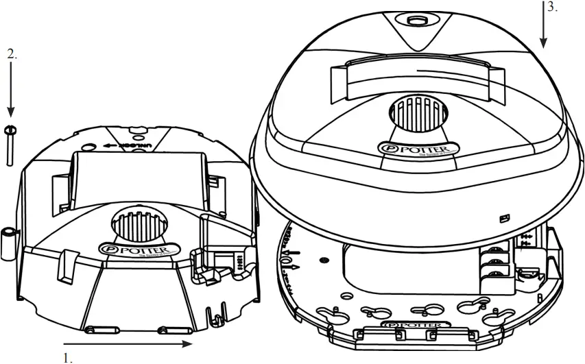 POTTER CCHS-24 Series - Mounting Super Slide