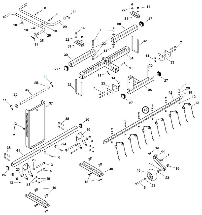 Agri-Fab-45-0597-48-Inch-Lawn-Dethatcher-for-Zero-Turns-fig- (23)