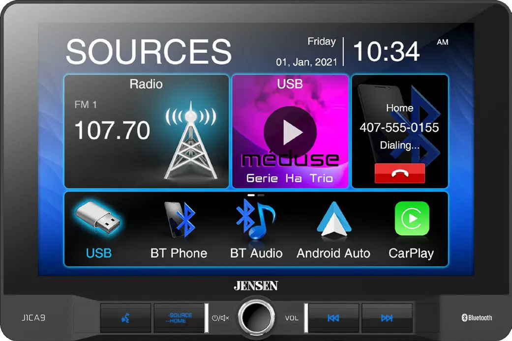 JENSEN Media Receiver with Android Auto