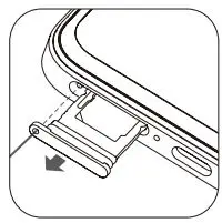 VIVO V2202 5G Smartphone Owner's Manual - Sim Tray