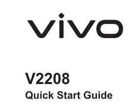 VIVO V2202 5G Smartphone Owner's Manual