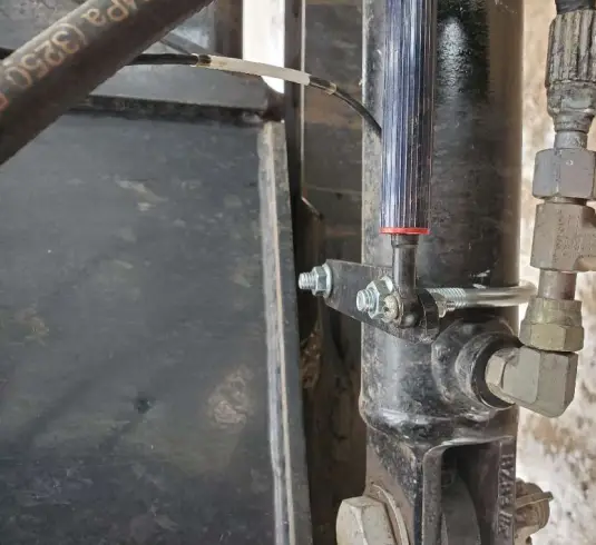 Wheel angle sensor installation