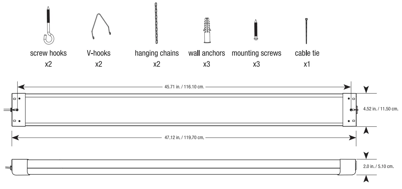 FEIT Smart WiFi LED Shop Light - fig1
