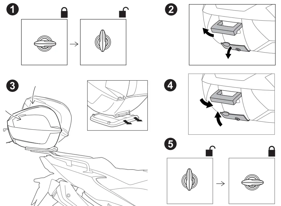 SHAD TOP CASES - ASSEMBLY