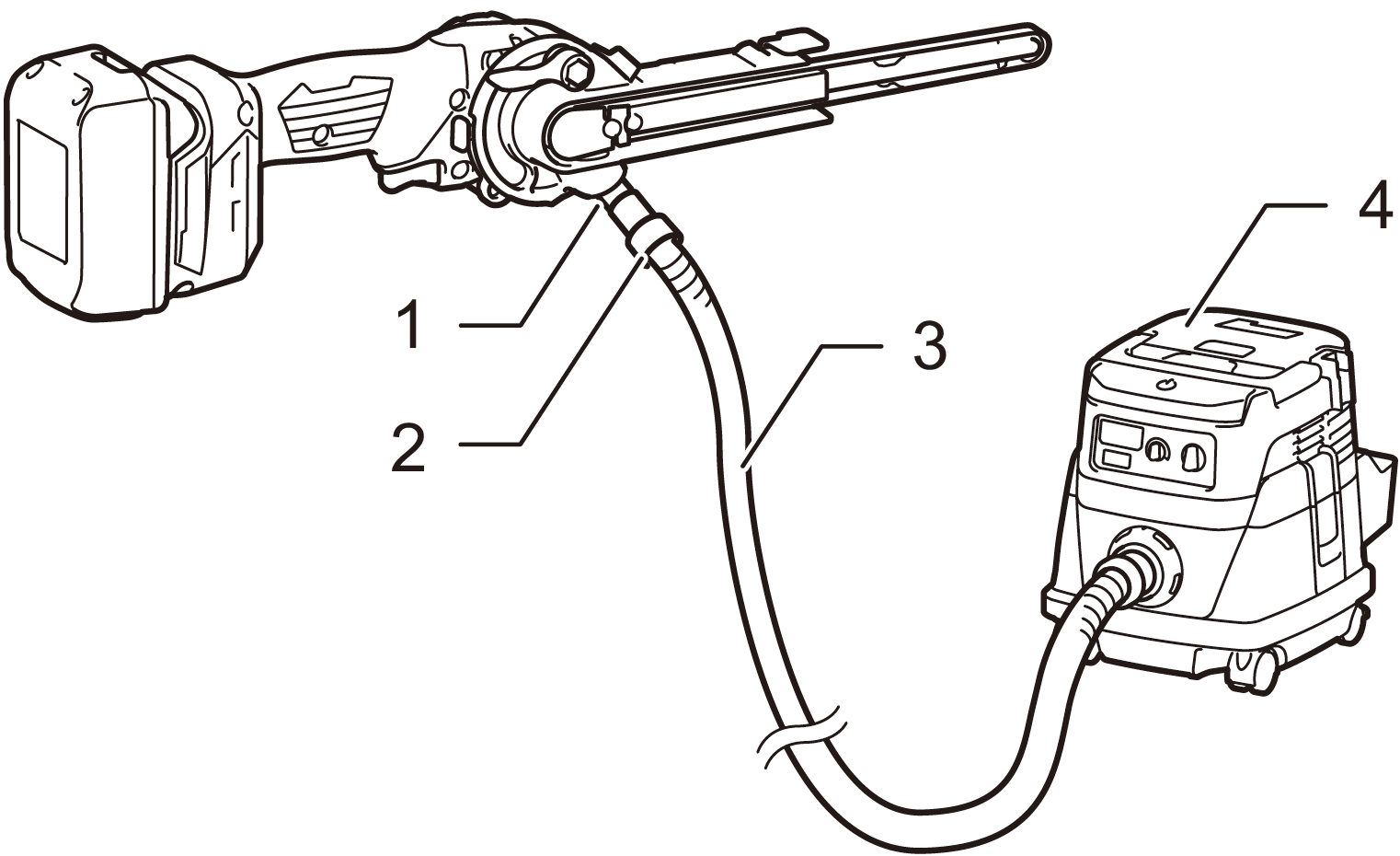 Connecting to Makita Vacuum Cleaner