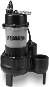 DRUMMOND 63323 1 2 HP Submersible Sewage Pump