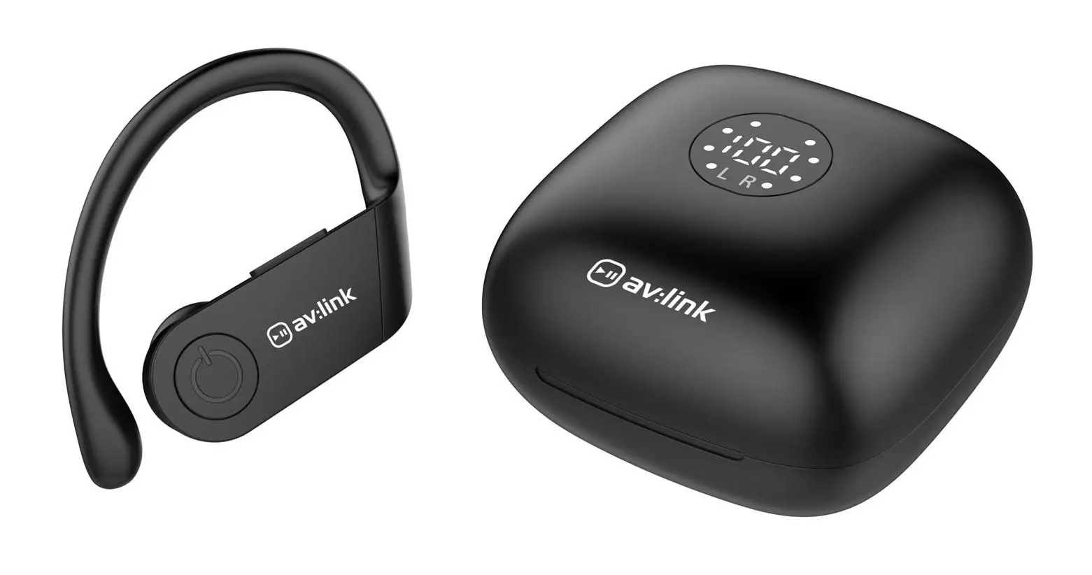 Avlink 100579uk Splashproof True Wireless Sports Earphones And Charging Case User Manual