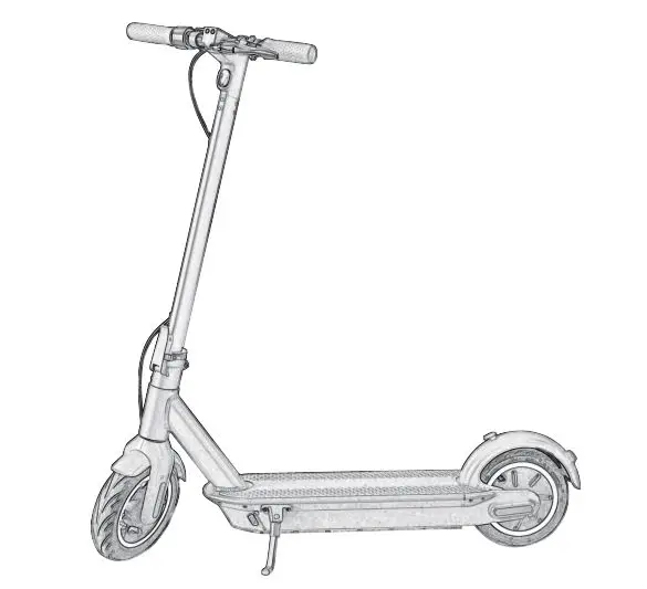 KINGSONG KS-X1 MAX Motor Foldable Adult Electric Scooter - Diagram KS-X1 MAX