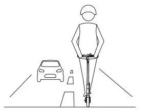 KINGSONG KS-X1 MAX Motor Foldable Adult Electric Scooter - Do not ride on highway or motor vehicle road.