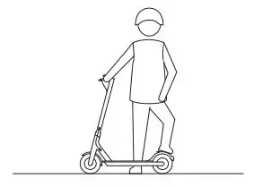 KINGSONG KS-X1 MAX Motor Foldable Adult Electric Scooter - Do not tread the back of the fender.