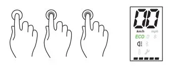 KINGSONG KS-X1 MAX Motor Foldable Adult Electric Scooter - Headlight ON OFF