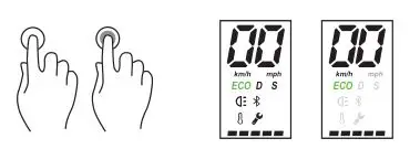 KINGSONG KS-X1 MAX Motor Foldable Adult Electric Scooter - Power ON OFF