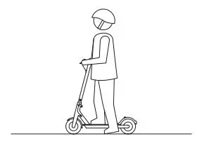 KINGSONG KS-X1 MAX Motor Foldable Adult Electric Scooter - Try to slide with one leg