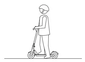 KINGSONG KS-X1 MAX Motor Foldable Adult Electric Scooter - Try to use the headlight.