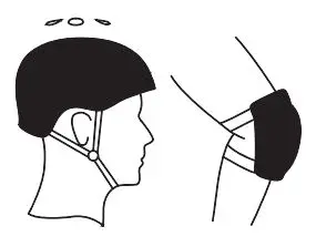 KINGSONG KS-X1 MAX Motor Foldable Adult Electric Scooter - Wear protective equipment.