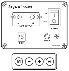 Lepai Mini Stereo Plate Amplifier LP40PA - Lepai Mini Stereo Plate Amplifier LP40PA