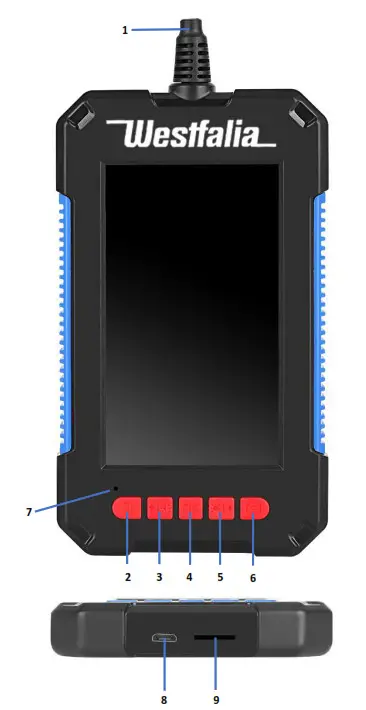 Westfalia 949165 LCD Borescope Camera- 2