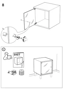 IKEA 304.289.01 EKET Glass Door----ICON7