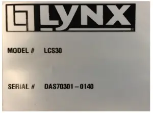 LYNX LCS30 Built-In Cocktail Station - CUSTOMER CARE