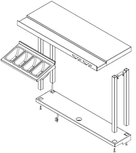 LYNX LCS30 Built-In Cocktail Station - SHELF