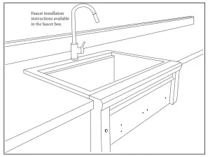 LYNX LCS30 Built-In Cocktail Station - SINK