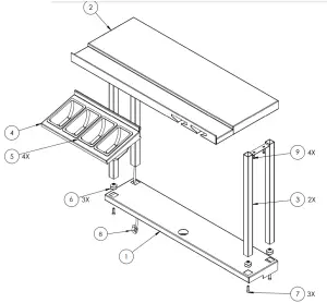 LYNX LCS30 Built-In Cocktail Station - VIEW PARTS 2