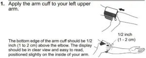 Applying the Arm Cuff Fig 1