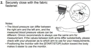 Applying the Arm Cuff Fig 2