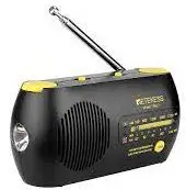 RETEKESS TR627 Weather Emergency Radio SOS Hand Crank Solar Receiver image