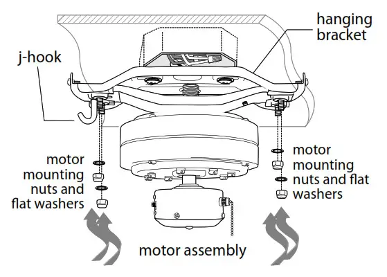 CRAFTMADE PPH52 Pro Plus Hugger 52 Inch- Fan Assembly
