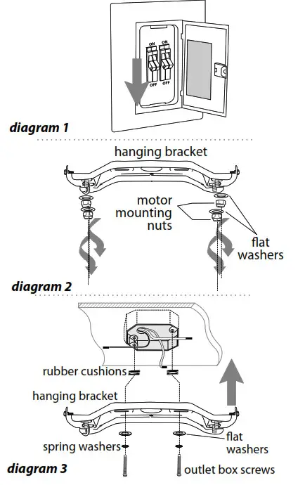 CRAFTMADE PPH52 Pro Plus Hugger 52 Inch- Hanging Bracket