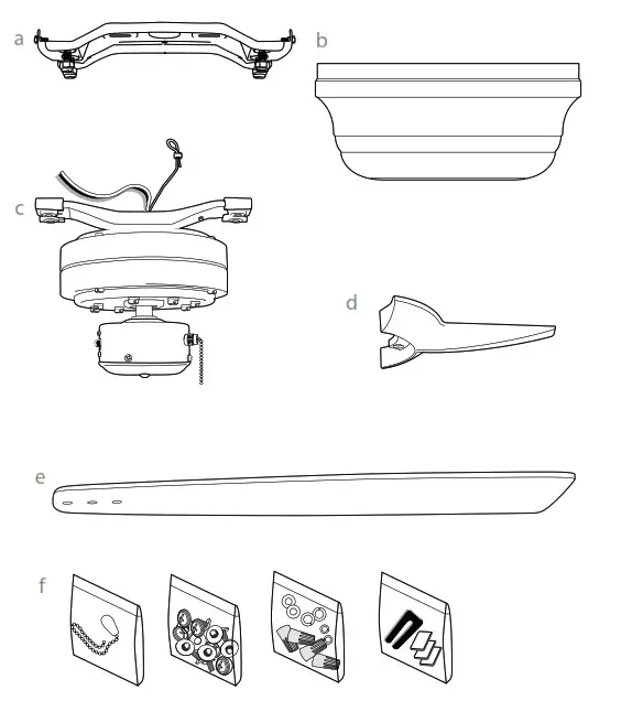 CRAFTMADE PPH52 Pro Plus Hugger 52 Inch- Parts Inventory