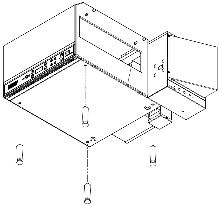 LINCOLN Digital Countertop Impinger Conveyor Oven Series 2500Digital-ASSEMBLY INSTRUCTIONS