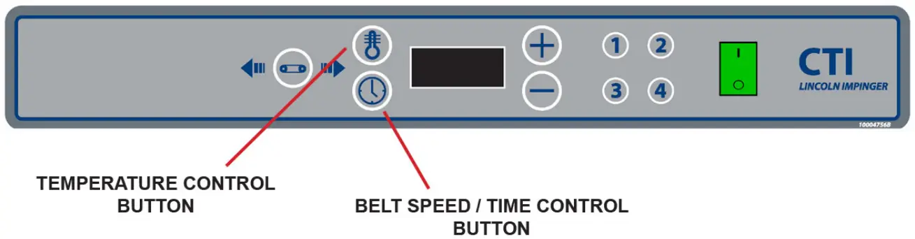 LINCOLN Digital Countertop Impinger Conveyor Oven Series 2500Digital-MANUAL MODE