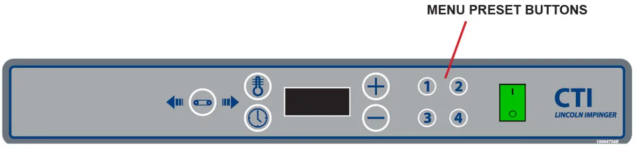 LINCOLN Digital Countertop Impinger Conveyor Oven Series 2500Digital-PROGRAMMING