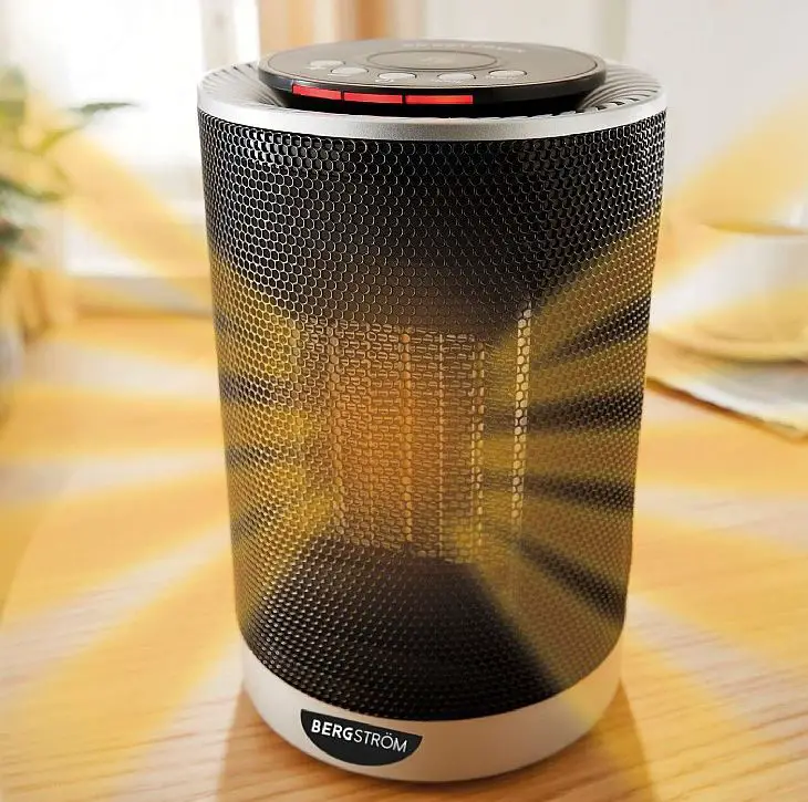 BERGSTORM H616 1200W Compact Oscillating Ceramic Fan Heater