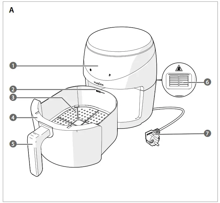nedis Digital Hot Air Fryer A