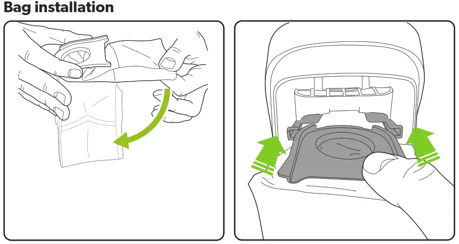 Gtech MM001 ProLite Handheld Vacuum Cleaner - Bag installation