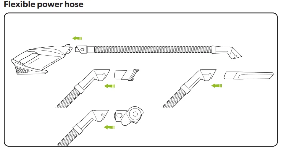 Gtech MM001 ProLite Handheld Vacuum Cleaner - Flexible power hose
