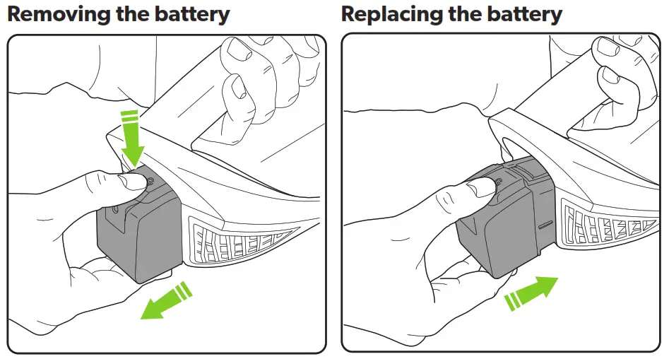 Gtech MM001 ProLite Handheld Vacuum Cleaner - Removing the battery