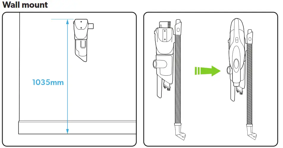 Gtech MM001 ProLite Handheld Vacuum Cleaner - Wall mount