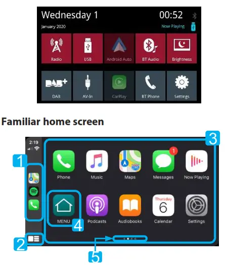 BLAUPUNKT 2002020000001 Series 600 Car Multimedia - Familiar home screen