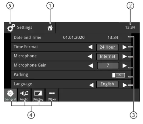 BLAUPUNKT 2002020000001 Series 600 Car Multimedia - Settings