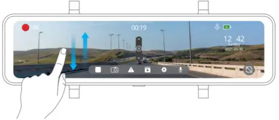 KingSlim DL12 Pro Dash Cam - ANGLE OF THE CAMERA