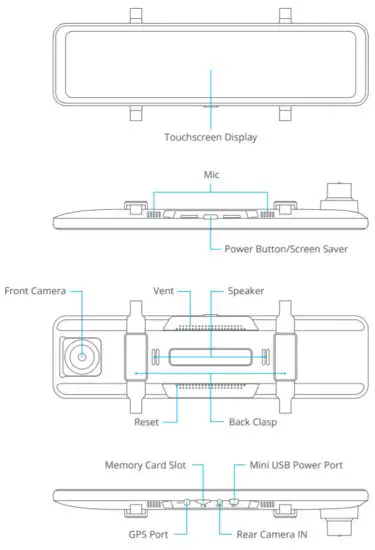 KingSlim DL12 Pro Dash Cam - CAMERA OVERVIEW