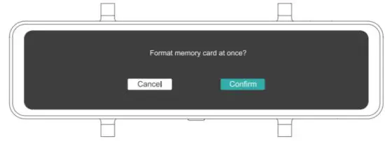 KingSlim DL12 Pro Dash Cam - FORMAT THE MEMORY CARD