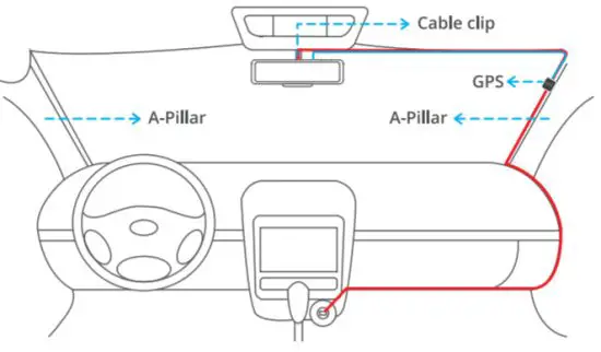 KingSlim DL12 Pro Dash Cam - Install the mirror dash cam 2